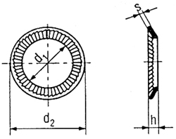 Ribbed-Lock Washer